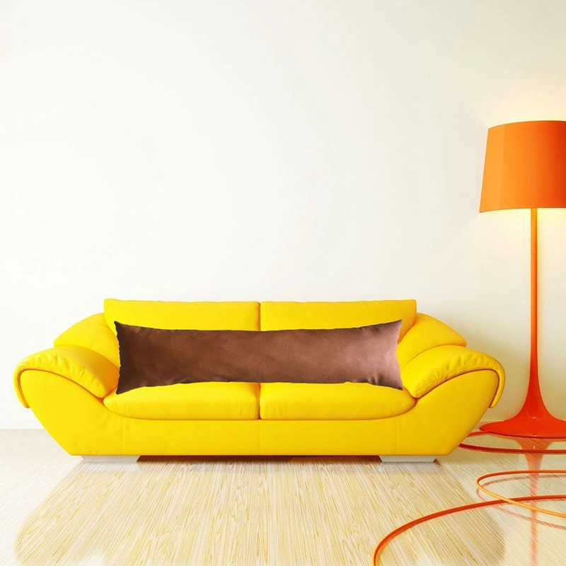 Толстый чехол для поясничной подушки из искусственной кожи декоративный дивана