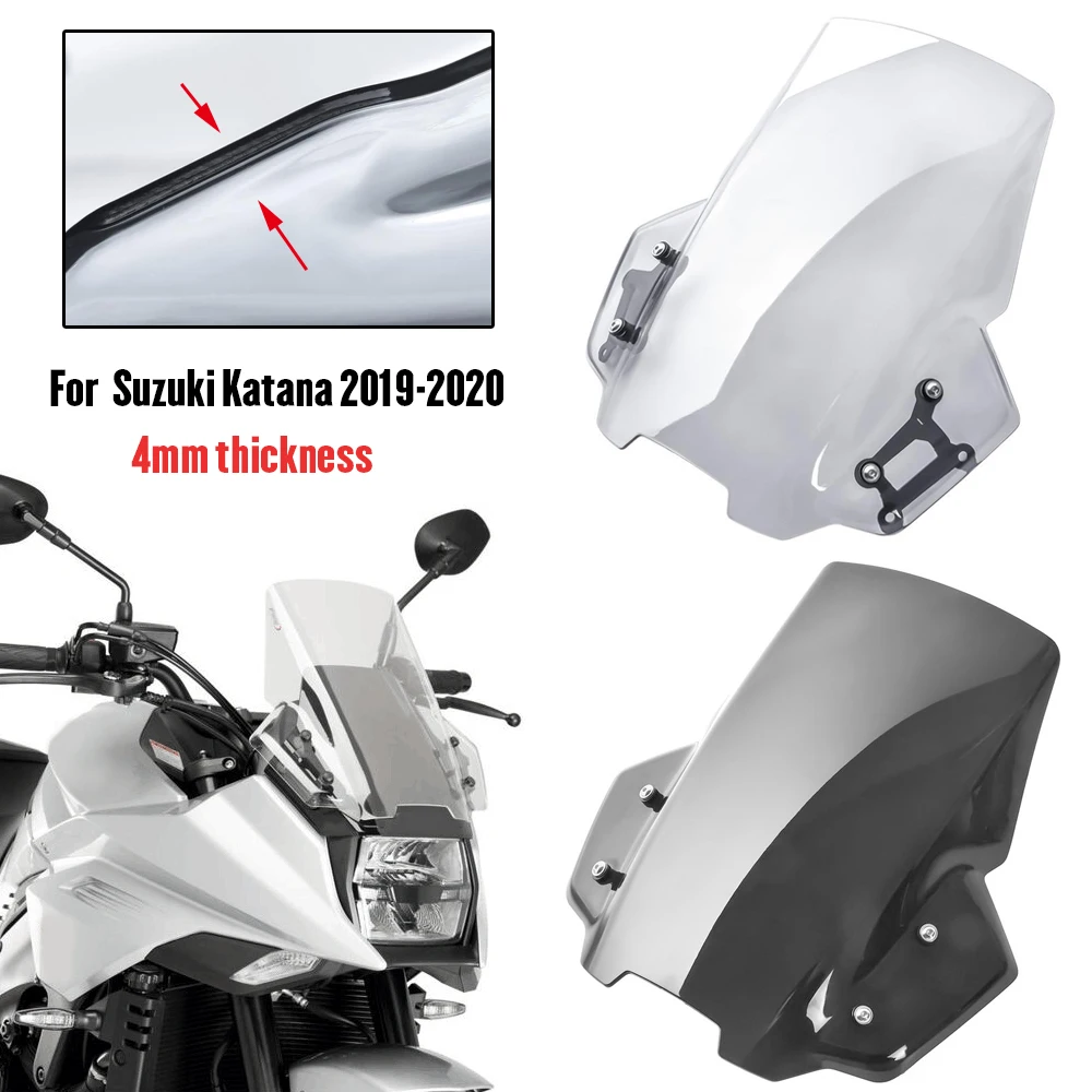 Ветровое стекло для Мотоцикла Suzuki Katana GSX S1000S GSXS 1000 S 2019 2020|Козырьки от ветра и ветр.