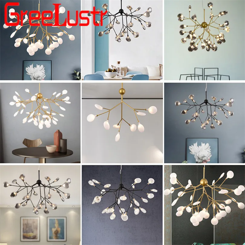 

Nordic Branch Tree Led Chandelier post-modern Firefly decorative ceiling chandelies lamp creative personality store salon lustre