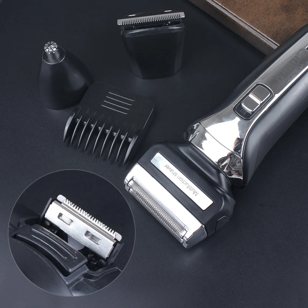 Беспроводная электробритва 2D Умная бритва с зарядкой IPX6 Водонепроницаемая 2