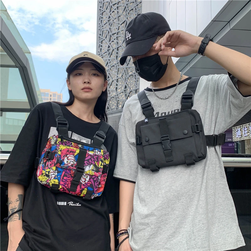 Холщовые тактические нагрудные сумки для мужчин уличная одежда повседневная