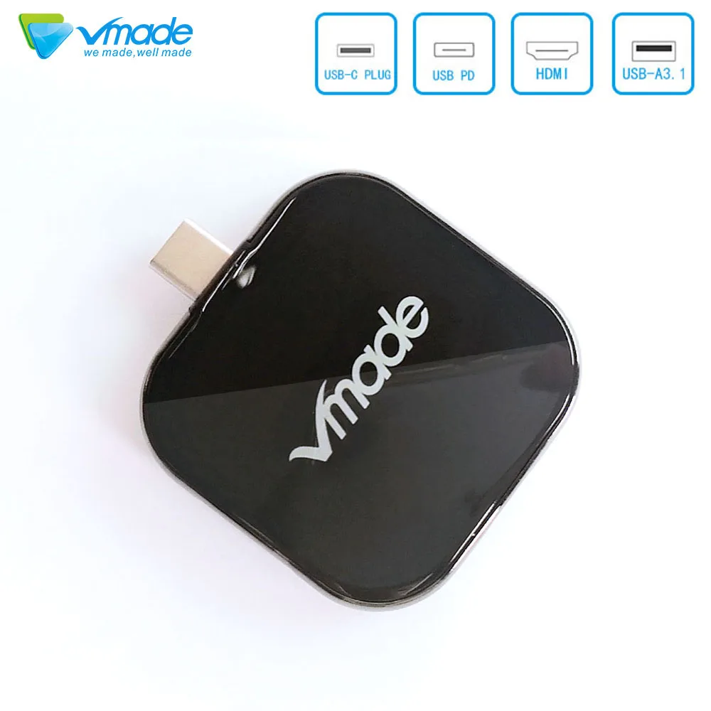 USB концентратор Type C 3 1 в HDMI совместимое зарядное устройство PD мини конвертер для