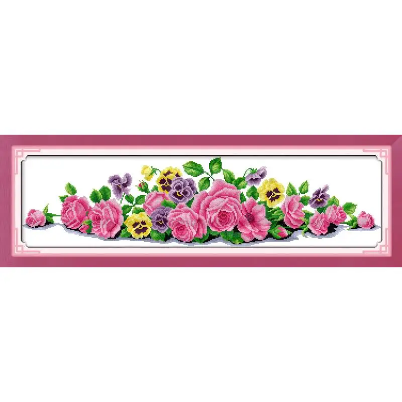Joy Sunday The Beauty Flower Facel Pattern Scense Nature DIY набор для крестиков вышивка рукоделие домашний