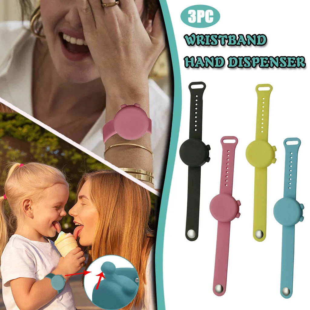 Adult Kid Liquid Sanitizer Dispenser Bracelet Wristband Hand Handwash Gel With Whole Sanitizing |