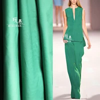 high counts cotton fabric micro elastic green diy jacket casual clothes suits coat pants dress designer fabric