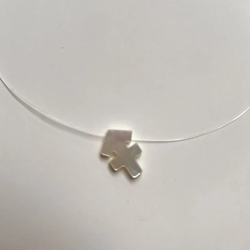 Акция прозрачный цепи знак зодиака из перламутровых раковин Цепочки и