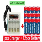 Аккумуляторная батарея AA 2021 мА ч, 4-16 шт., 9800 в, бесплатная доставка