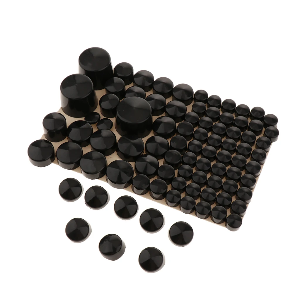 

Black Motorcycle Screw Nut Cover Bolt Cap for Harley Touring 1994-2017