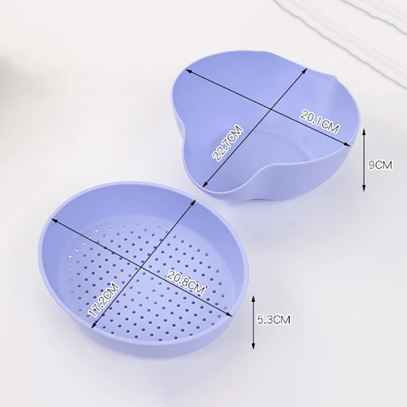 Креативный двойной слой Пластик Обычная Ленивый корзина для фруктов из утечка