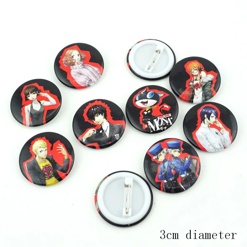 10 шт./компл. японское аниме P 5 фигурные булавки броши значки нагрудное украшение