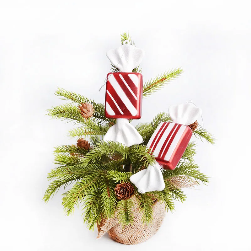 Подвесные Украшения для рождественской елки красно-белые 15 см яркие украшения |