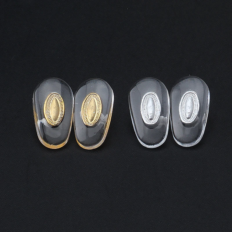 100 пар/лот ПВХ носовые упоры для очков Антиаллергенная овальная оправа