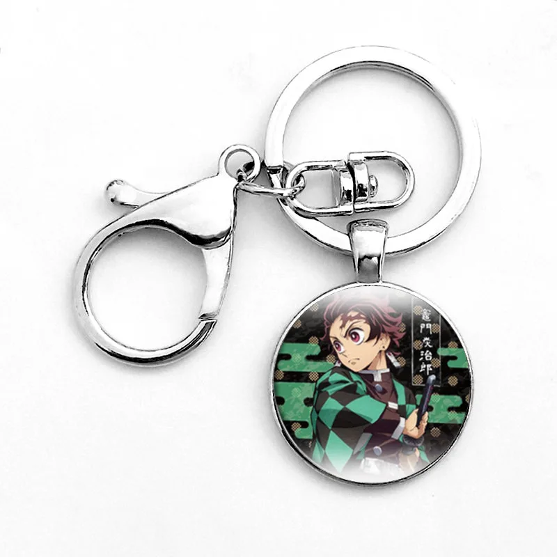 Ключница с мечом Demon Slayer из нового японского аниме 2020 года в стиле косплей, с катаной, призрачным клинком и стеклянным шариком на подвеске - оптовая продажа.