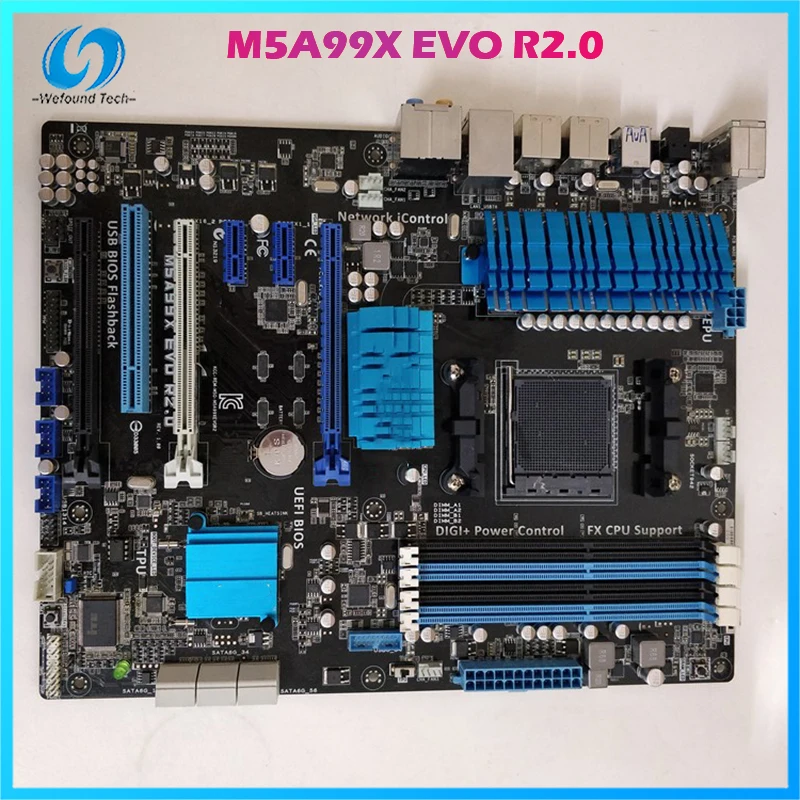 Настольная материнская плата для ASUS M5A99X EVO R2.0 AMD 990X бульдозер AM3 идеальный тест