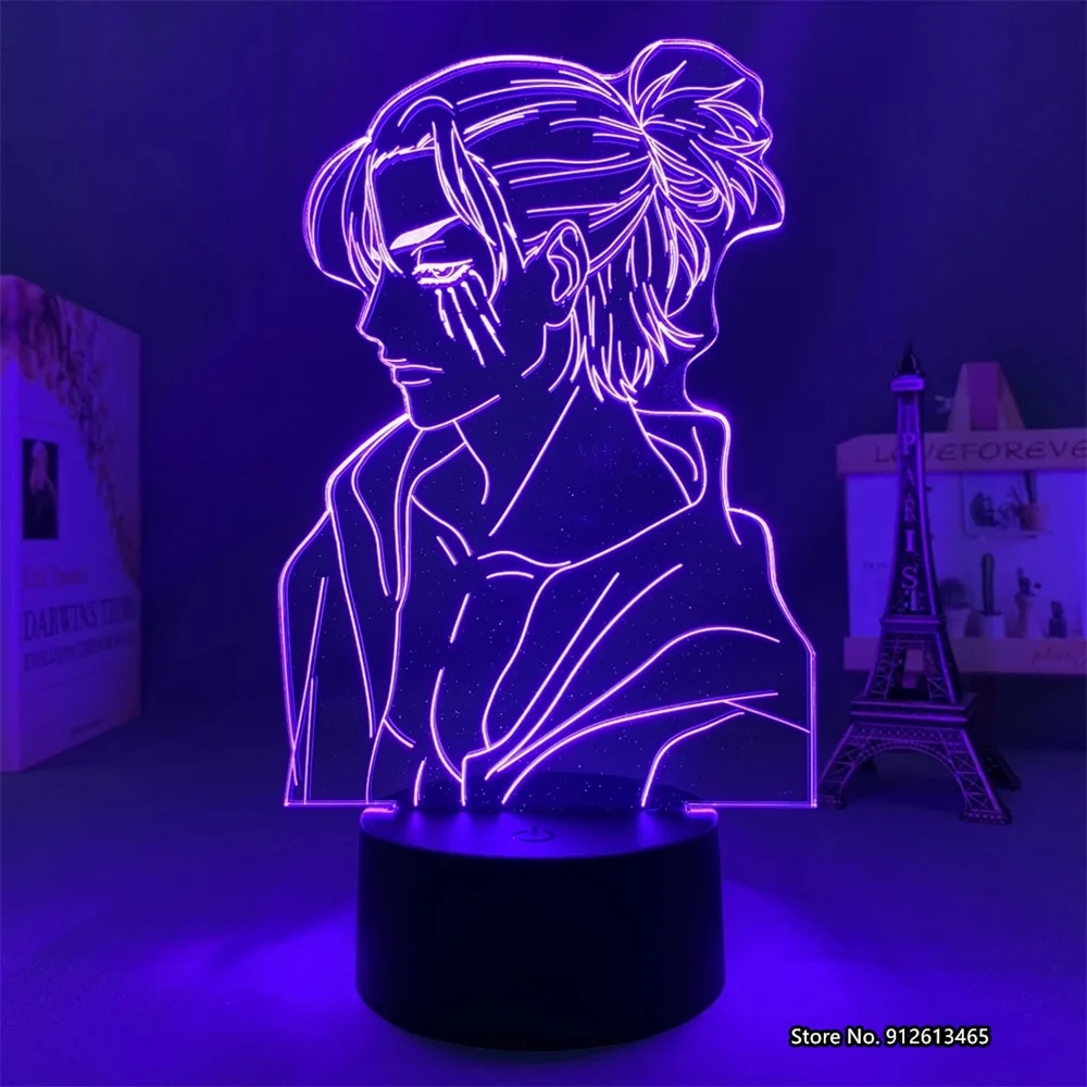 

Fashion Anime Into The Giant Design Transparent Acrylic Digital Bedroom Decorative Night Lights 3D Children's Birthday Gifts