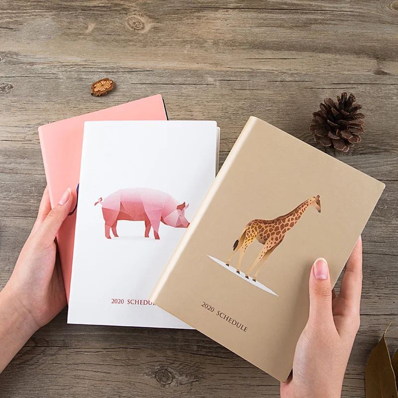 Kawaii записная книжка-органайзер планировщик Органайзер B6 дневник расписание Сетка Журнал милые животные записная книжка назад в школу путешествия Handboo