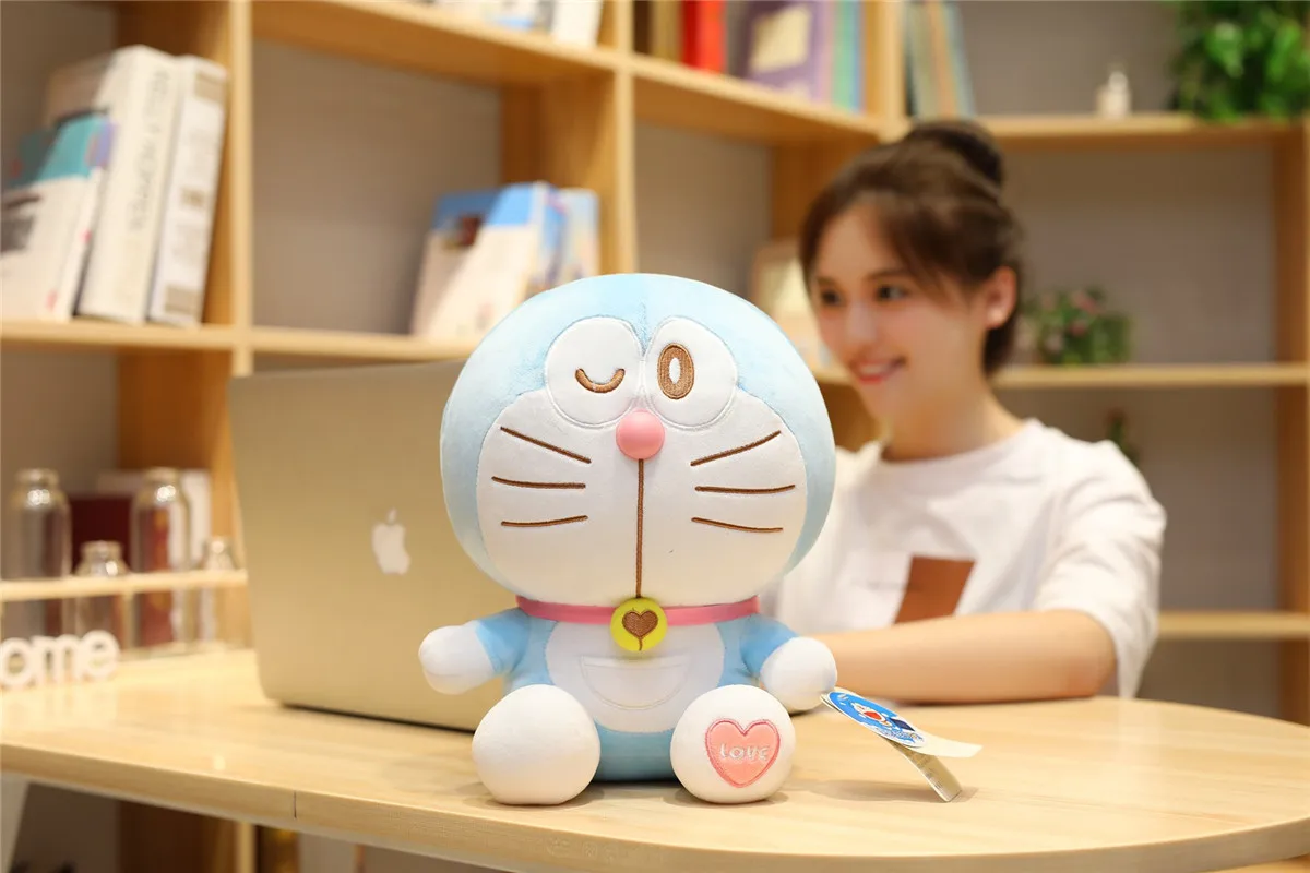 ; аниме «23/48 см стенд Doraemon плюшевые игрушки большиекошки Куклы Мягкие Животные Подушка Детские игрушки для детей, подарки фигурка Doraemon