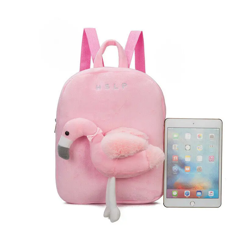 Новый Детский милый плюшевый рюкзак с рисунком животных для маленьких девочек и