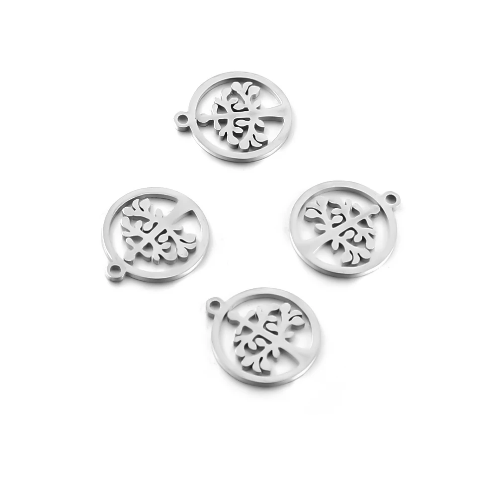 Semitree 10 шт./лот ожерелье из нержавеющей стали с подвеской в виде Древа Жизни