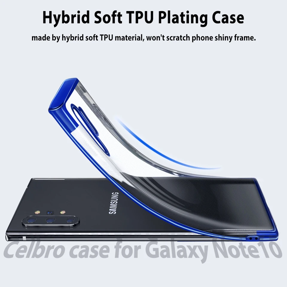Ультратонкий Мягкий ТПУ прозрачный чехол для samsung Galaxy Note 10 + 5G телефонные чехлы Plus