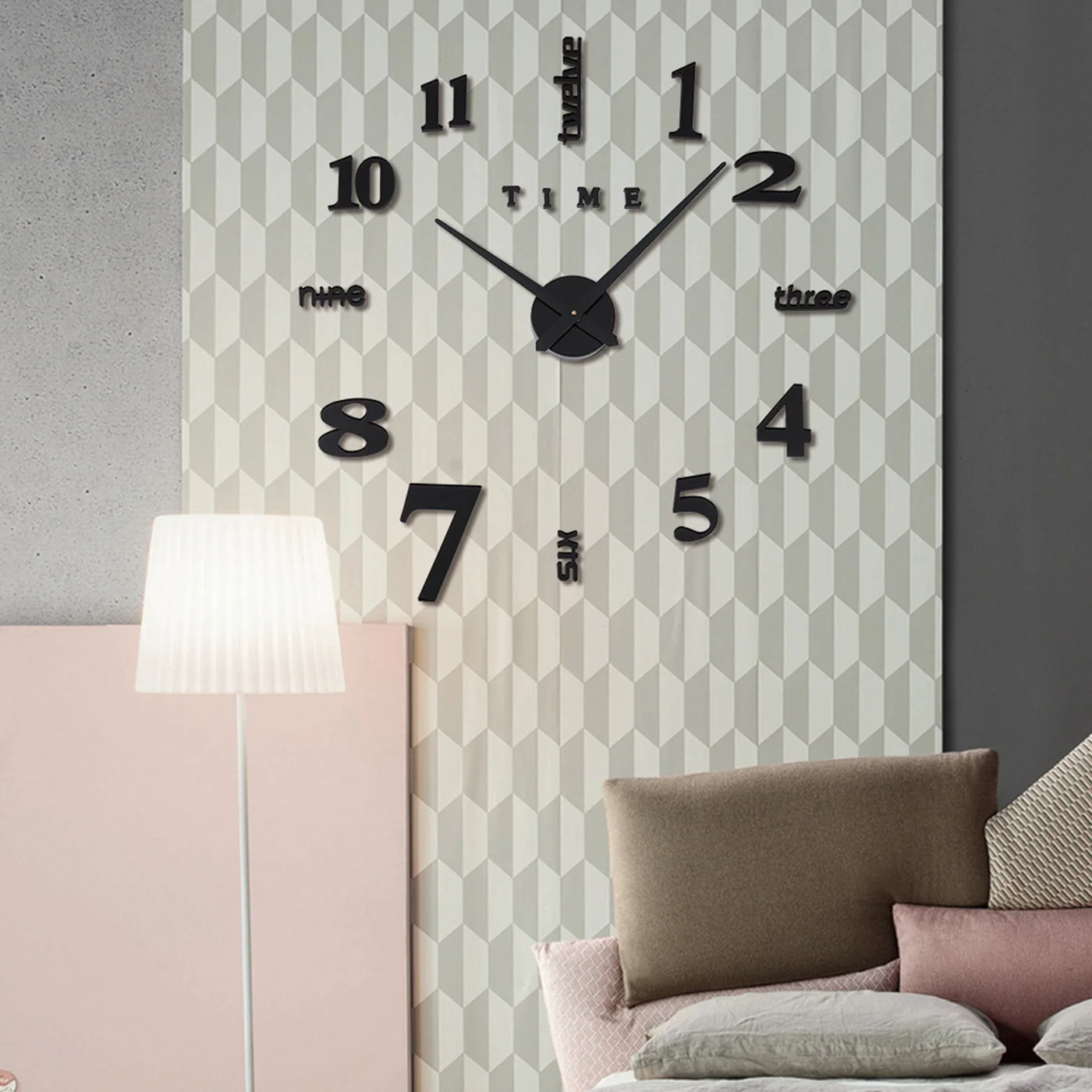 

Nordic Modern Simple Digital Diy Creative Wall Clock Personalized Acrylic Clock Wall Living Room Decorated With Quartz Clock