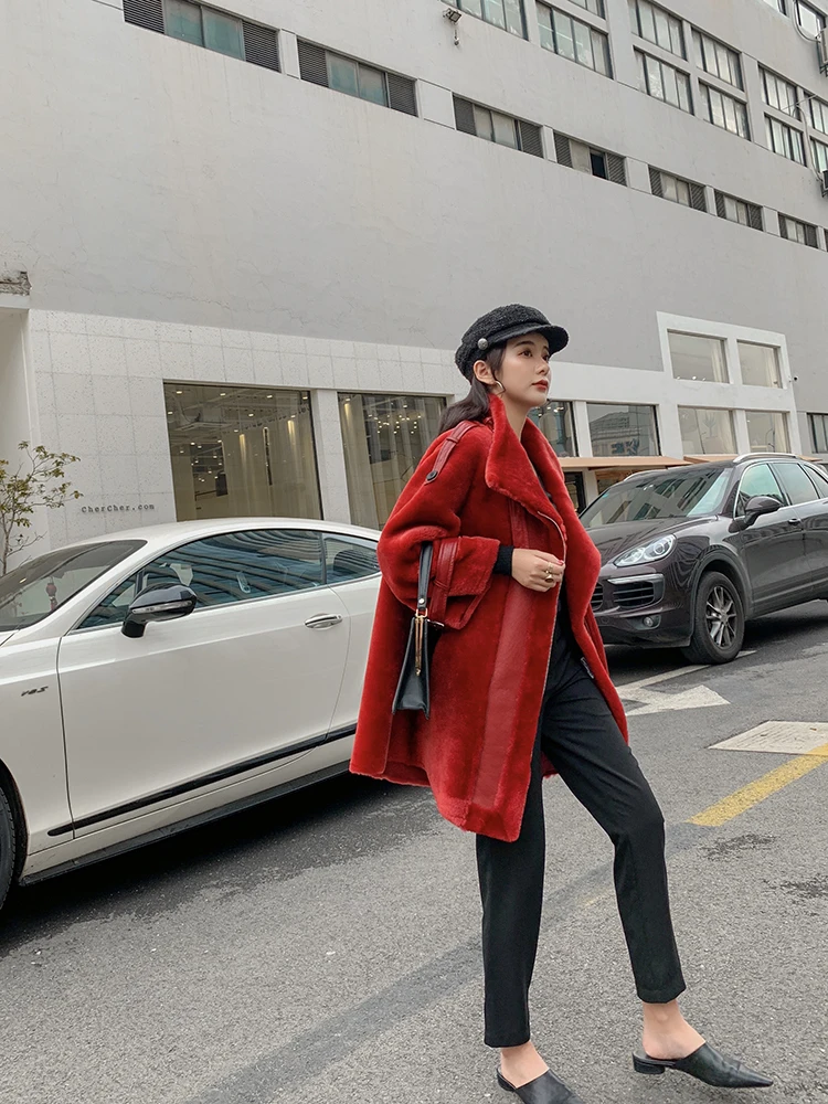 Женская парка из натурального меха зимняя куртка 100% шерсти 2020|Шубы и дубленки| |