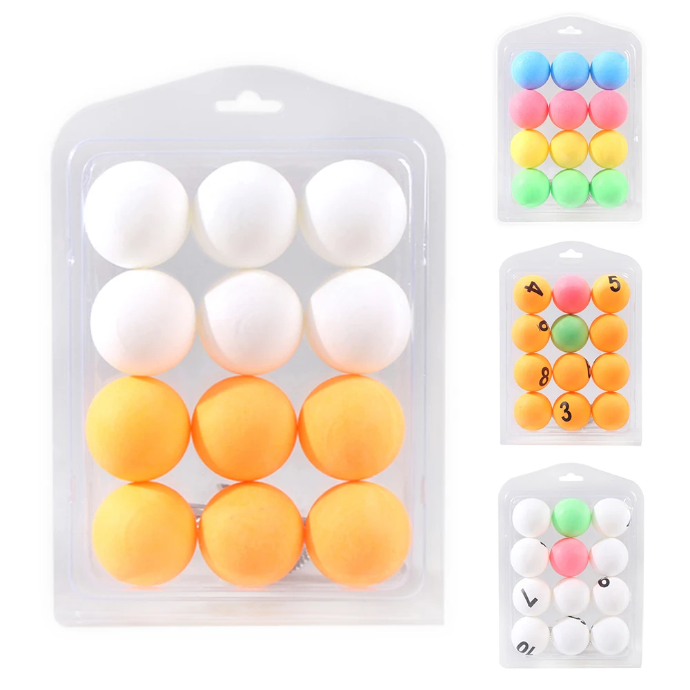 

12 Pcs Colorful Ping Pong Balls Table Tennis Decor Balls Multi-functional Ping Pong Ball Amateur Training Practice Balls