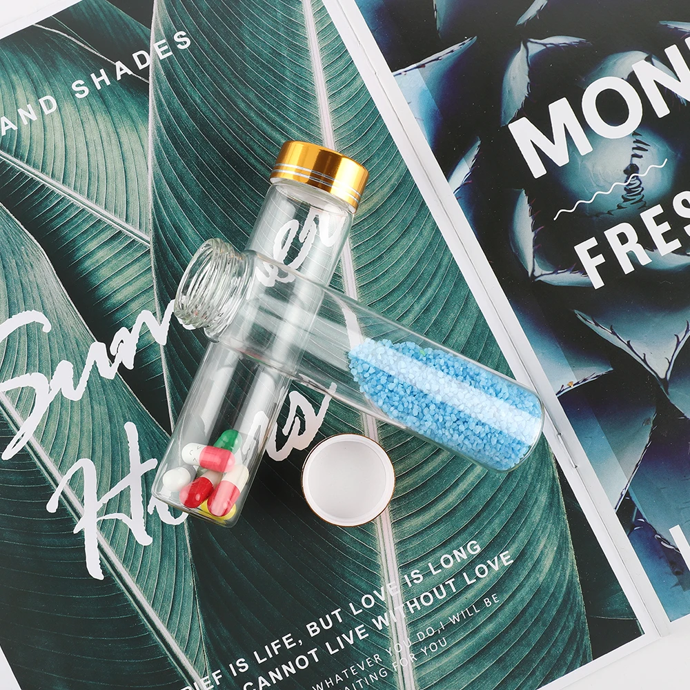 

15pcs 15ml 25ml 40ml 50ml 60ml glass bottles, with gold caps, empty bottles, containers, bottles, crafts, bottles and cans, free