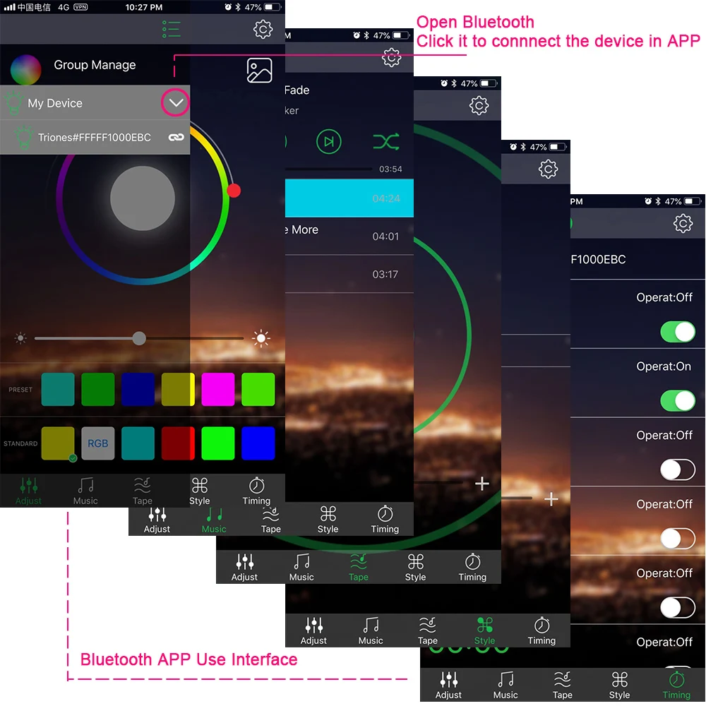 5 в USB светодиодный RGB Bluetooth управление приложением SMD5050 ТВ PC экран подсветка батарея питание гибкий светодиодный свет 1 м 2 м 2x50 см