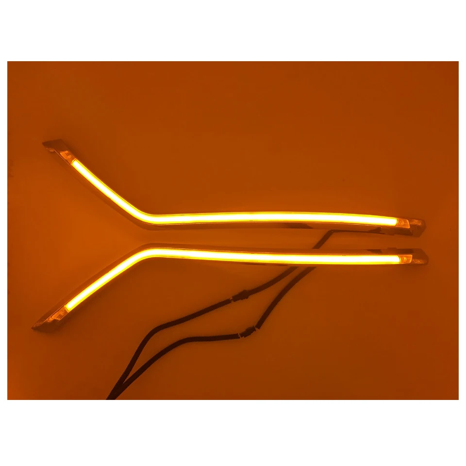 Светодиодный Бег огни бровь фары дневного света Подходит для vw Tiguan 2012 2015 запчасти