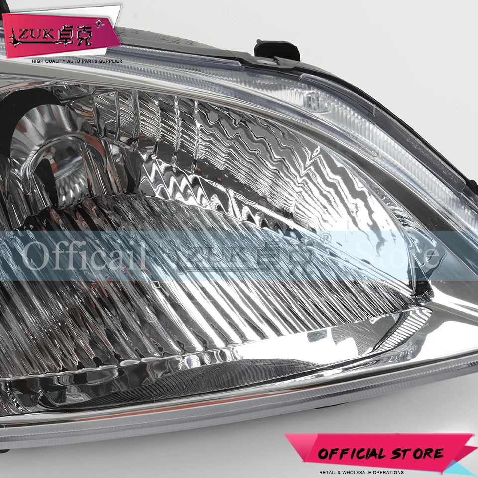 ZUK 2 шт. передних светильник головной свет лампы фары для HONDA CIVIC 2001 2002 2003 ES5 ES8