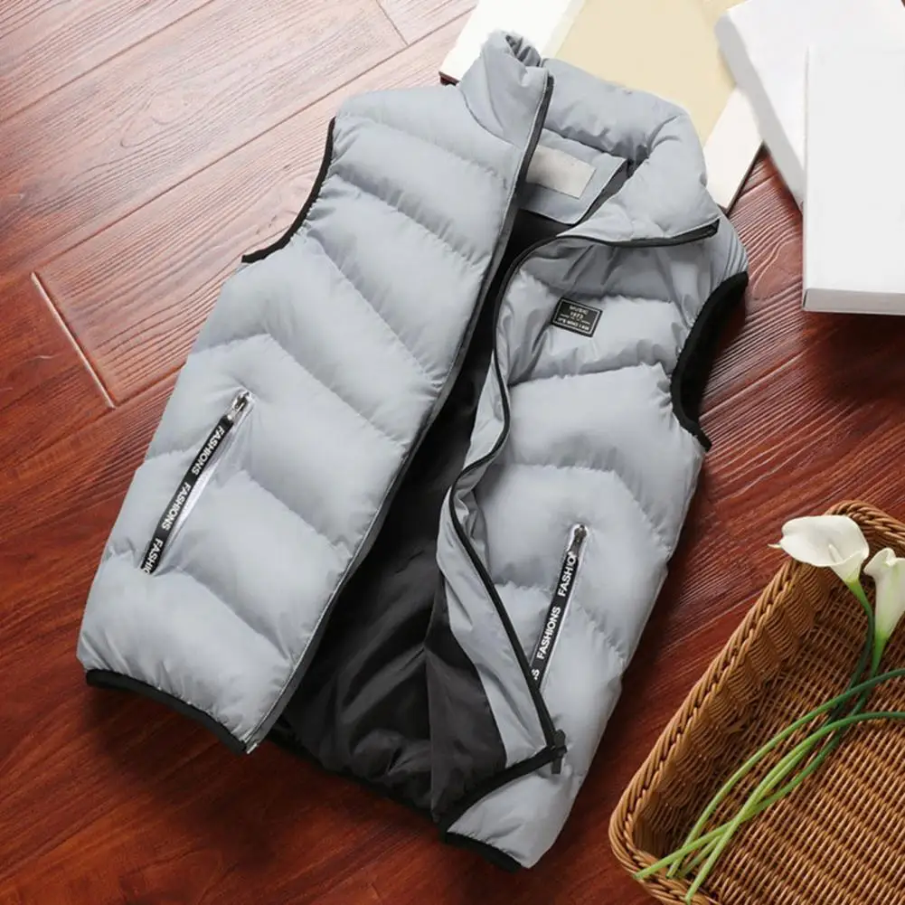 

Winter Down Vest Zip Up Thicken Padded Warm Winter Waistcoat Winter Waistcoat for Going Out
