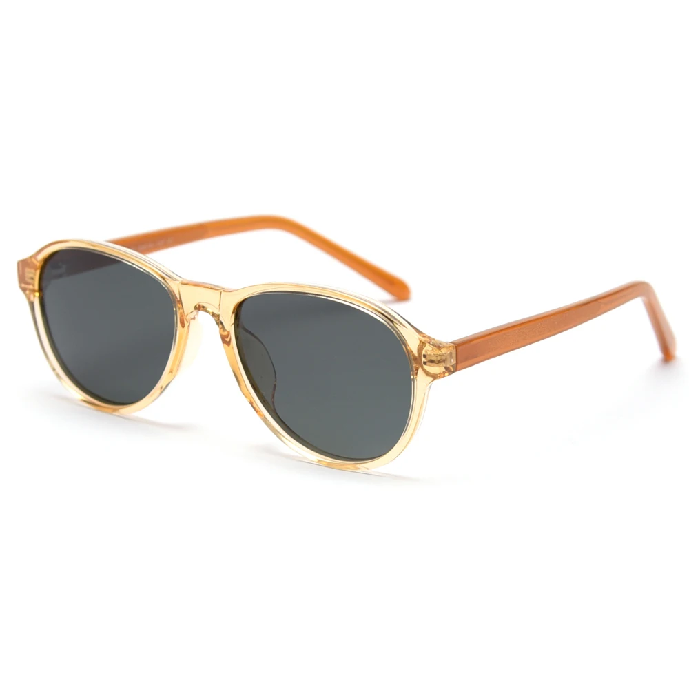 

Veshion Brown Yellow Polarized Sunglasses for Women Uv400 Driving Male Retro Sun Glasses for Men 2021 Acetate Korean Style