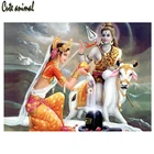 Алмазная вышивка своими руками мозаика религиозные Shiva Parvati Ganesha картины Стразы 5D алмазная живопись Набор для вышивки крестиком подарок