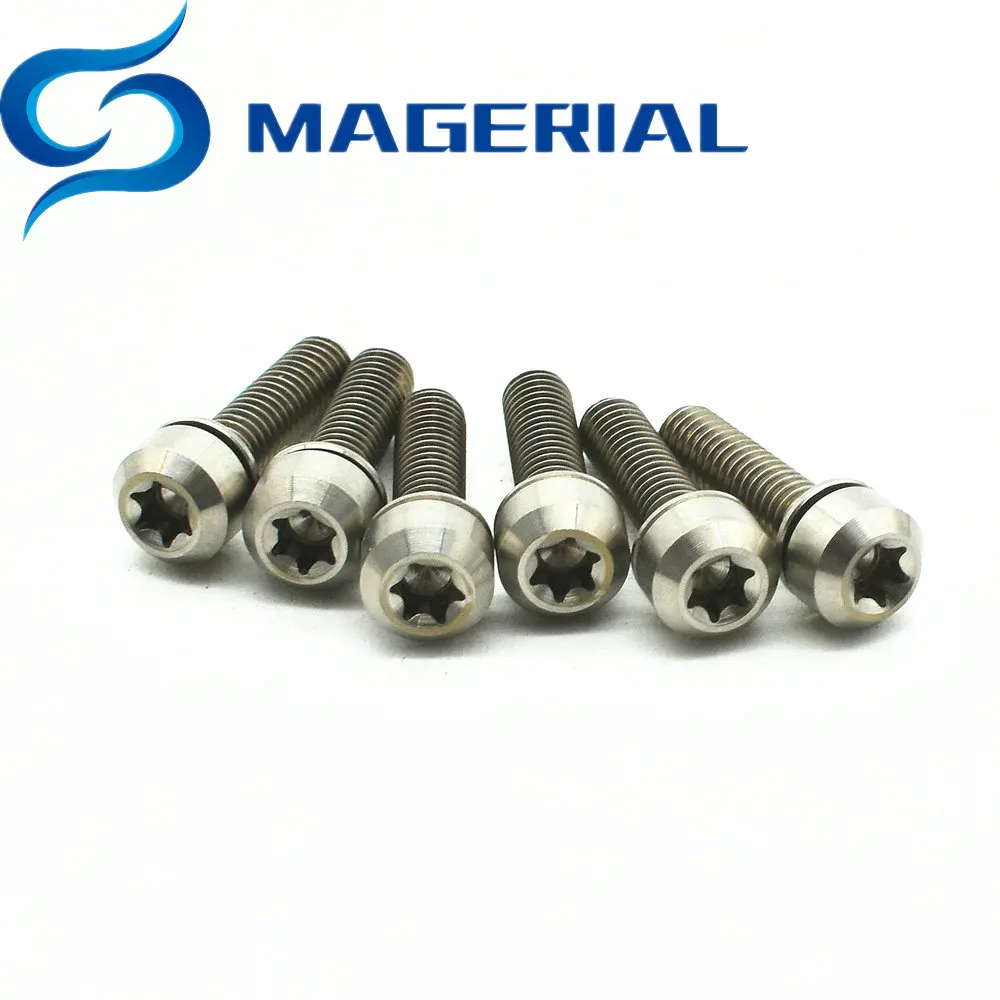 Ti Bolt M4 10 12 16 20 мм w/пленительная шайба титановые болты Золотой Радужный цвет