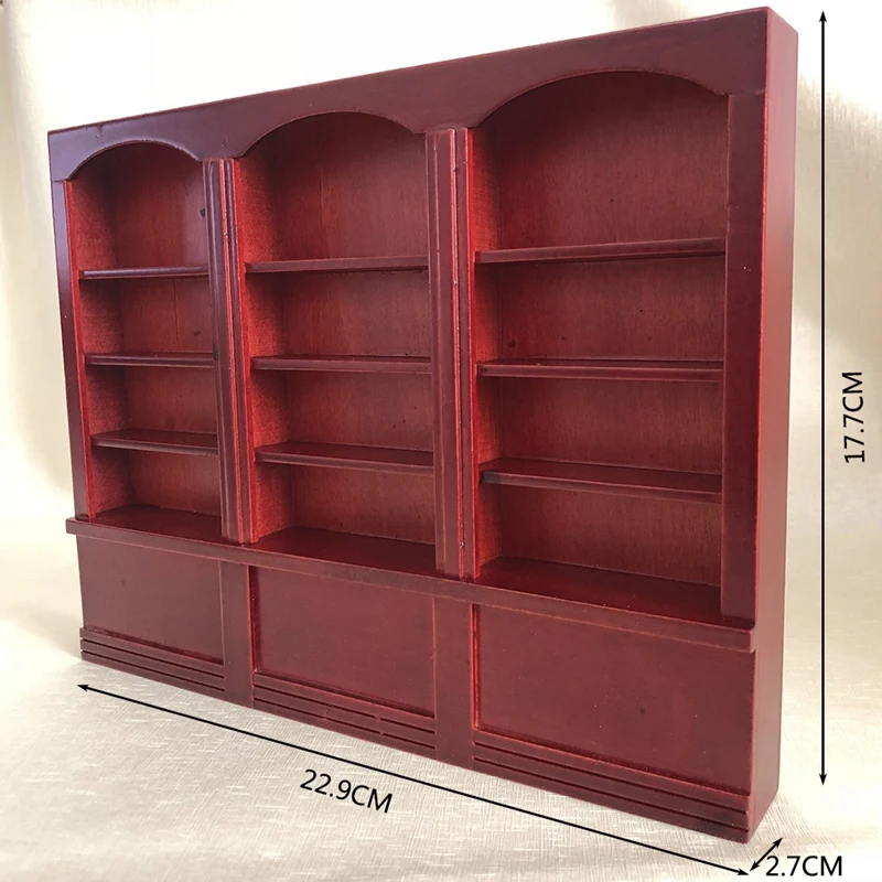 

1:12 Dollhouse Miniature Furniture Multifunctional Bookshelf Miniature Bookcase Furniture Decorative Accessories