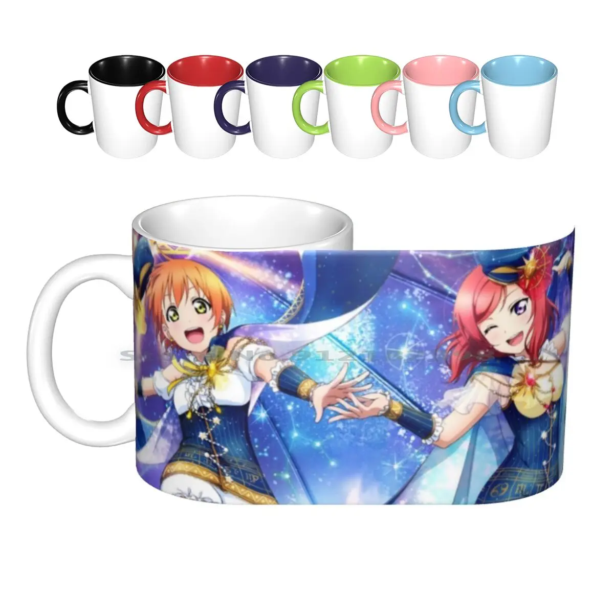 

Love Live! Школьный идол проект-Расписные Керамические Кружки Кофейные чашки Кружка для молочного чая Love Live Maki Nishikino Rin Hoshizora школьный идол