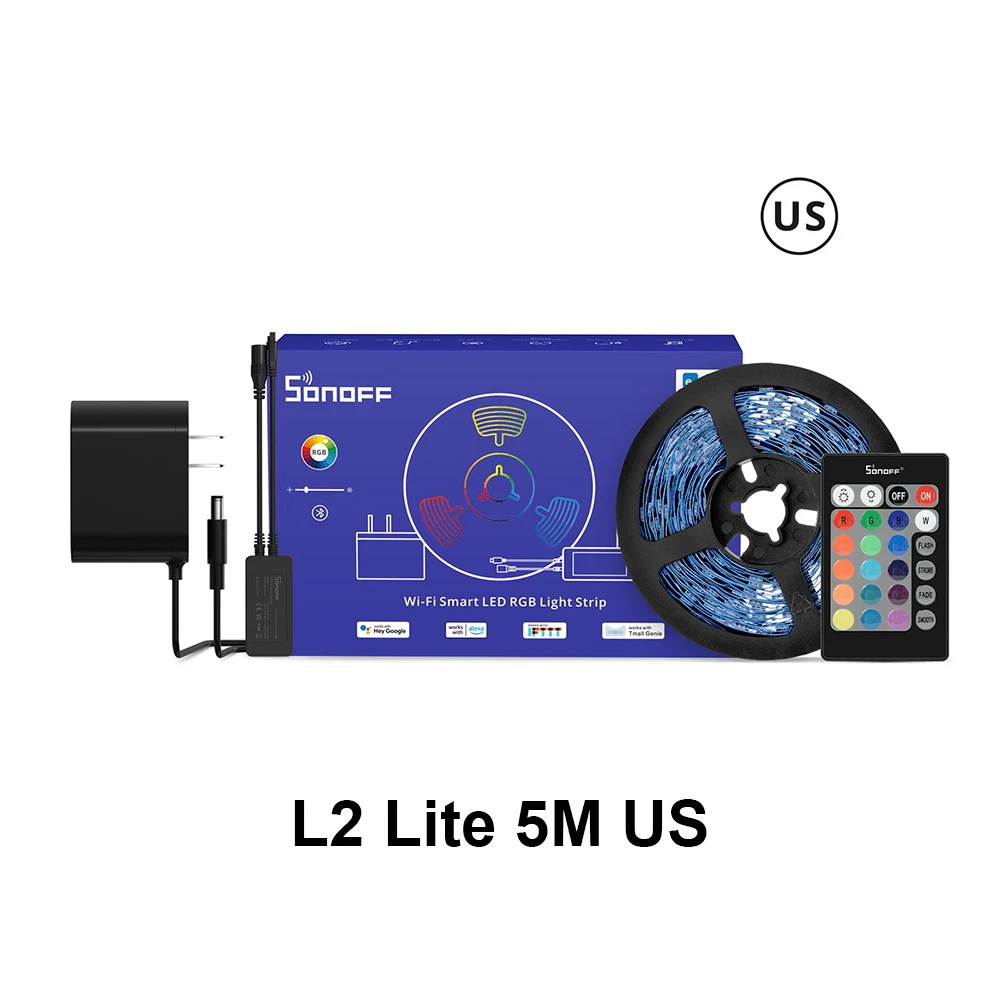 

Светодиодная лента SONOFF L2 Lite 5M RGB 16 миллионов цветов Smart Scene Light