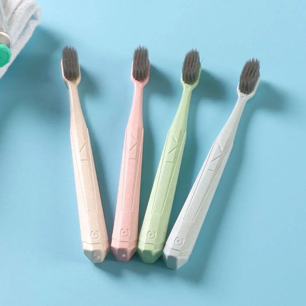 New Unisex Soft Hair Toothbrush Effectively Remove Plaque about 19cm for Travel Use Pink Green Blue Beige | Красота и здоровье