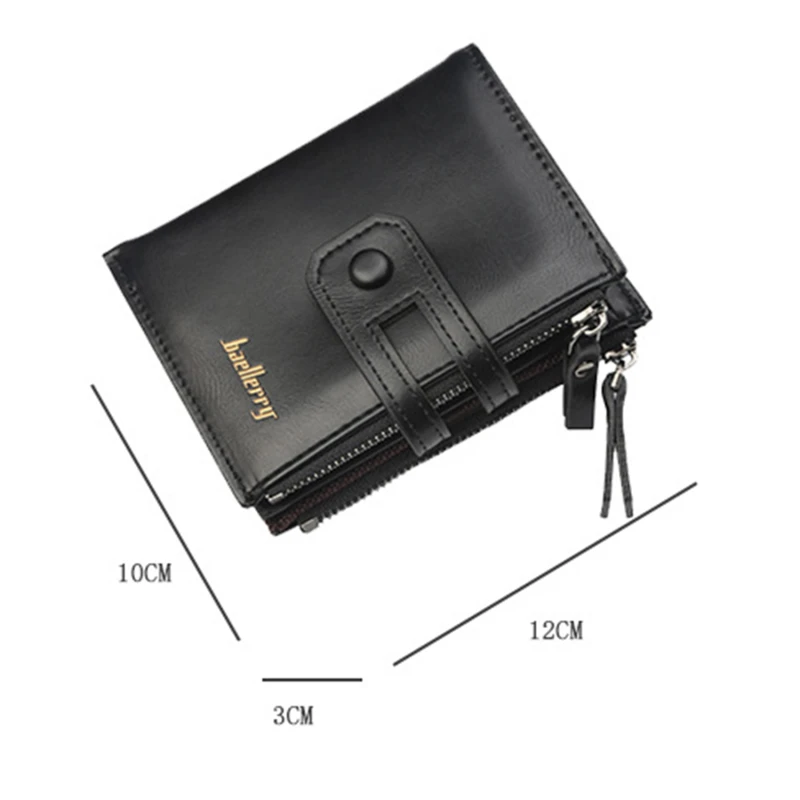 

PU Leather Men Wallet Coin Pocket Purse Small Card Holder Chain PORTFOLIO Portomonee Gift Walet For Women Dropship