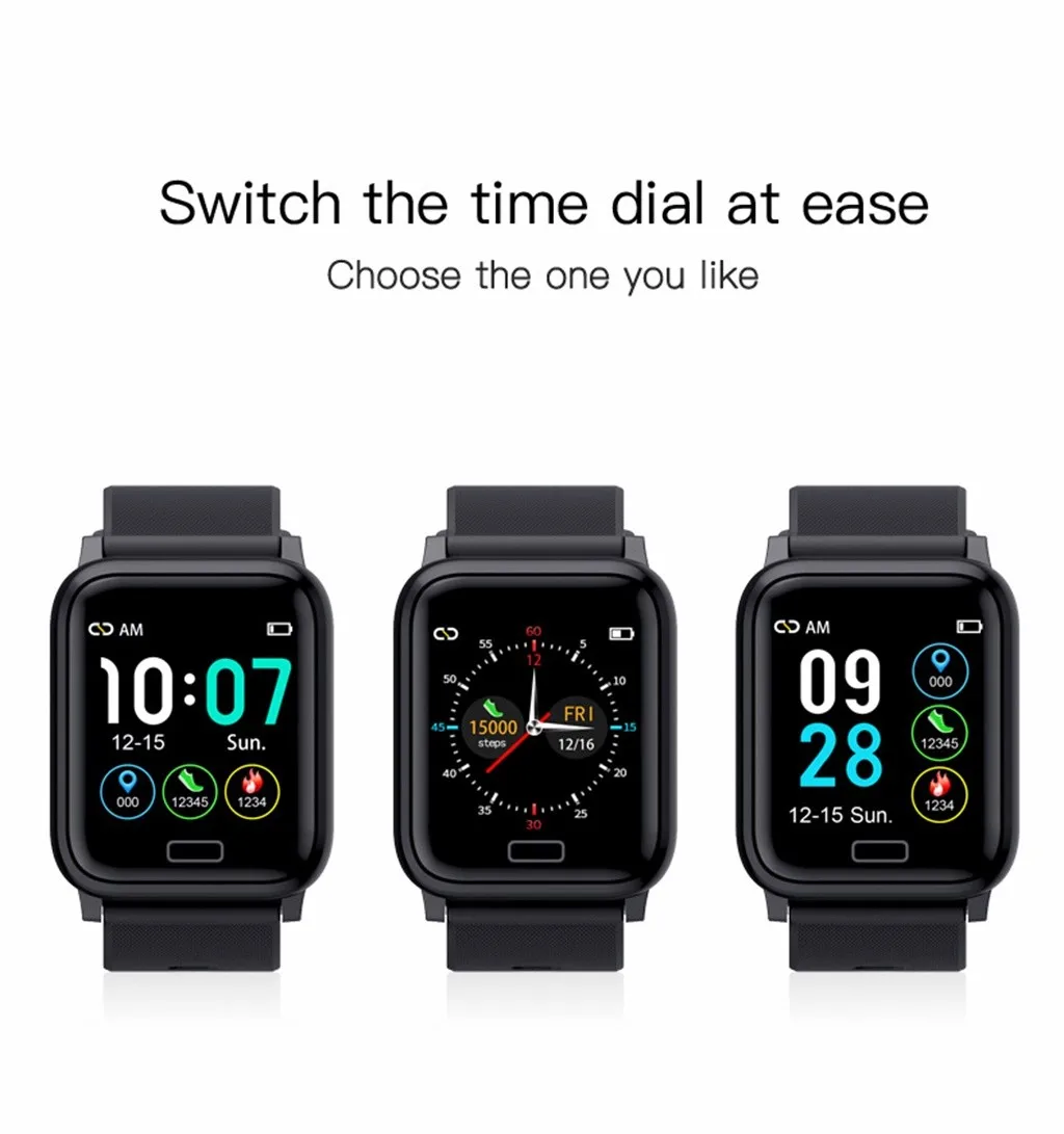 Смарт часы водонепроницаемые 1 3 дюйма С Пульсометром|Смарт-часы| |