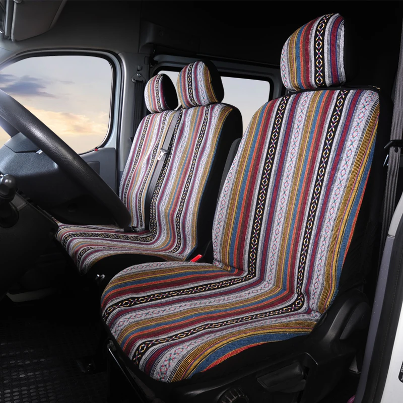 Накидка на сиденье автомобиля AUTOYOUTH 1 + 2 в полоску для Iveco Daily Ford Transit Sprinter 02 opel vivaro