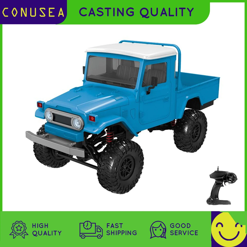 RC Car 2.4G 1/16 4WD Truck Big Funny Car SUV Brushed Motor Remote Control Racing High Speed Off-road Crawler Toys for Boy