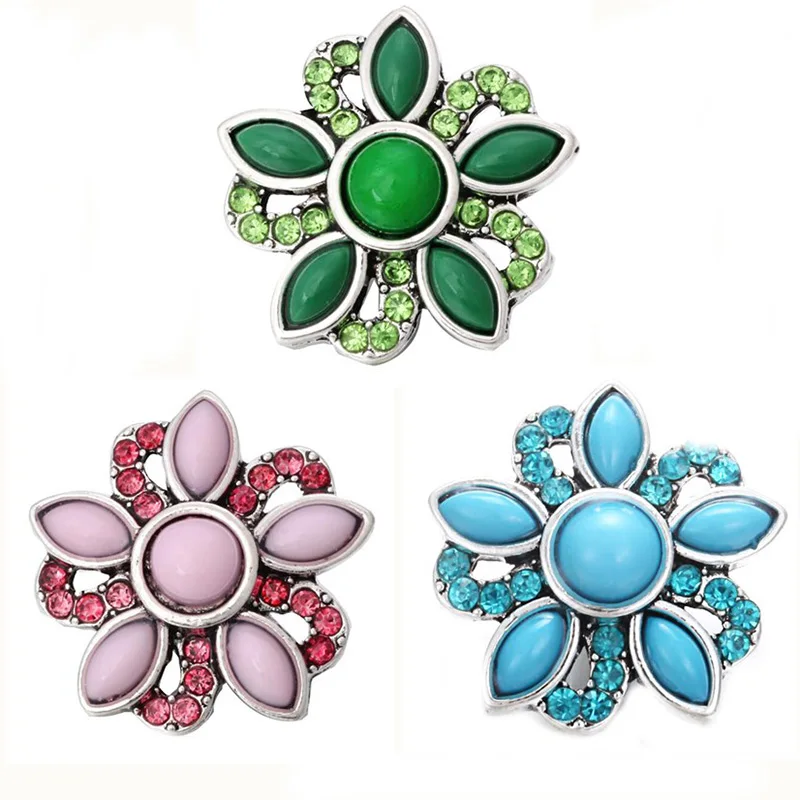 10 шт./лот новые застежки ювелирные изделия винтажные с натуральным камнем цветы