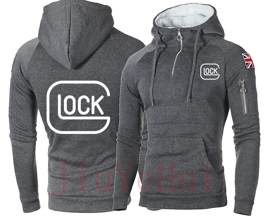 Свитшот Glock Женский на молнии с капюшоном повседневная худи длинным рукавом