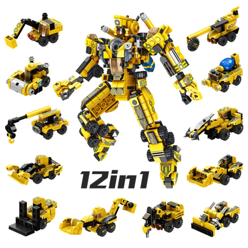 

Robot STEM Toy 576PCS Engineering Building Blocks Building Bricks Toy kit for kids diy Robot Toy Swat 633008