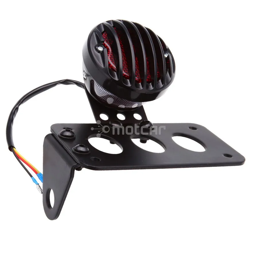 Мотоцикл 12V Тормозной задний светильник Кронштейн номерного знака для Harley Choppers