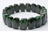natural south africa jade s shape bracelets geometry long beaded stone wrap bracelet elastic bangle