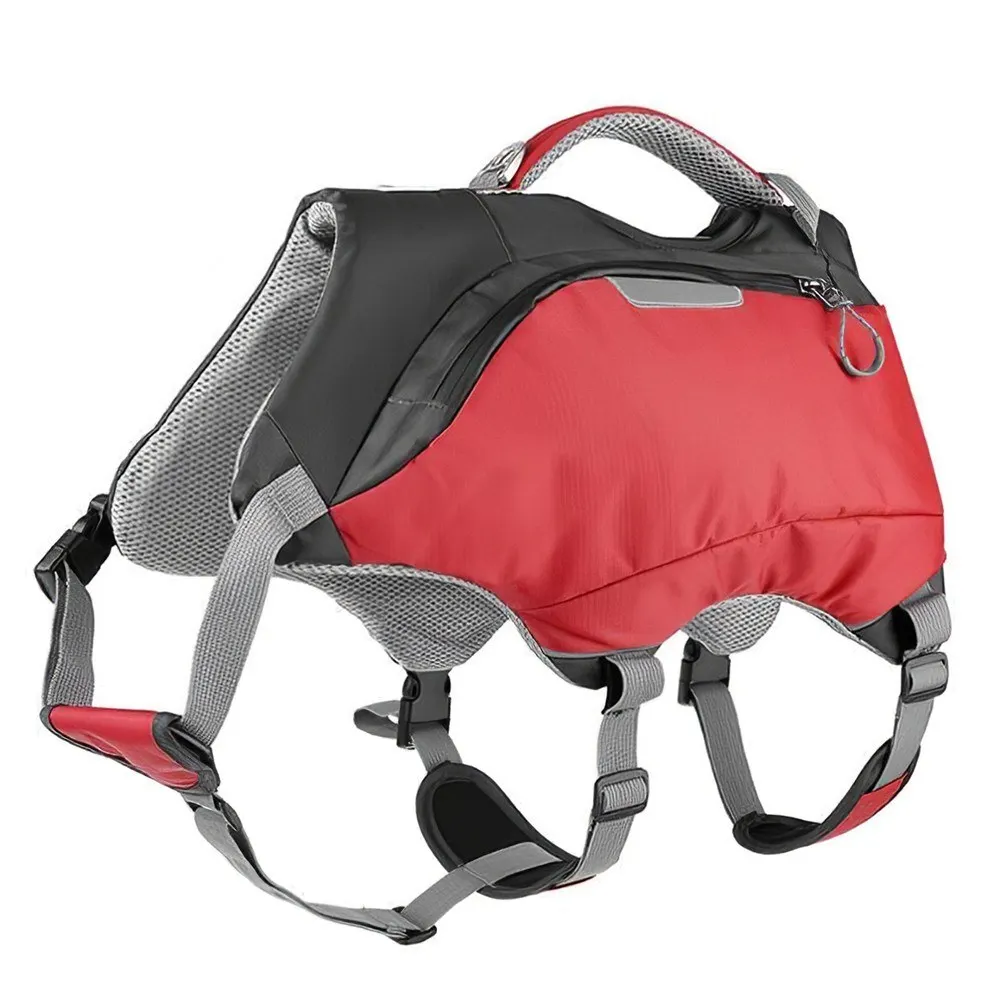

Dog Life Swim Jacket Travel Backpack Saddlebag M Size Bag For Large Dogs