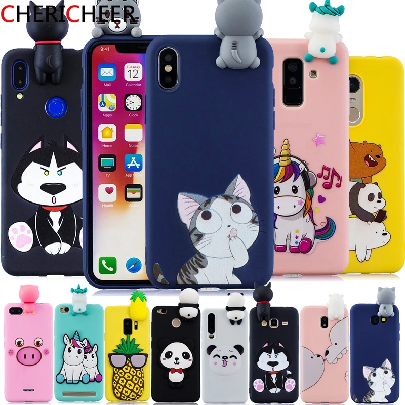 Силиконовый чехол для iPhone 5se 5 s 7 8 6 6s Plus X XS XR 11 Pro Max с мультяшным единорогом SE